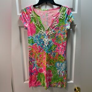 Lilly Pulitzer Brewster Dress Lovers Coral Size XS